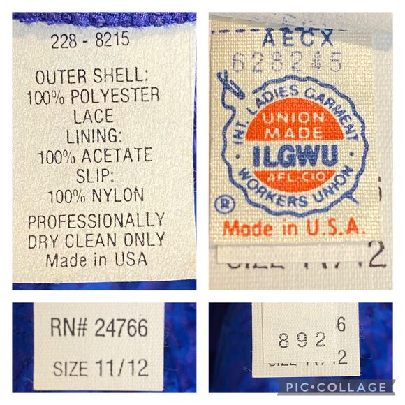 Vintage‎ Lace Prom Dress S 80s Asymmetrical Quinceanera  Fairy Whimsigoth FLAW - Picture 6 of 14